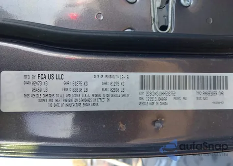 2017 Dodge Charger Daytona 392 Rwd from USA, damaged, VIN 2C3CDXGJ3HH532752